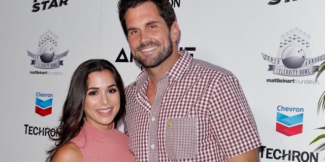 Josie Loren, left, and Matt Leinart attend the Matt Leinart Foundation's 10th annual Celebrity Bowl for Charity Event at Lucky Strike Lanes on July 14, 2016 in Hollywood, California.
