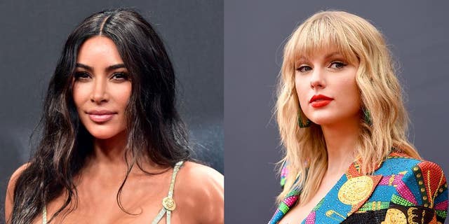 Kim Kardashian and Taylor Swift's feud started after Kardashian's then-husband Kanye West grabbed the microphone from the