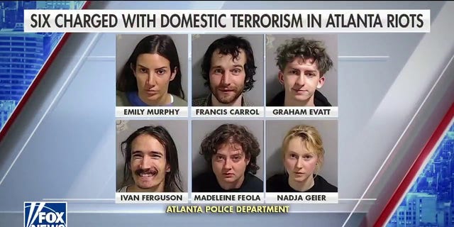 6 individuals were charged with domestic terrorism-related offenses following anti-police riots in Atlanta