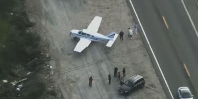 No one was injured after Brock Peters, 18, landed his disabled plane on the shoulder of a California road.