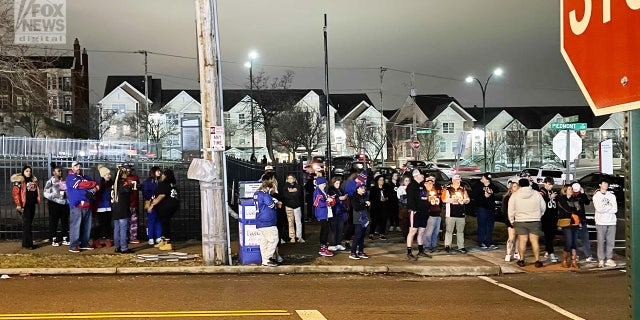 A large crowd gathered outside the hospital where Buffalo Bills safety Damar Hamlin was rushed after he collapsed on the field this past Monday night and required CPR. Fans gathered to say prayers and hold a vigil.