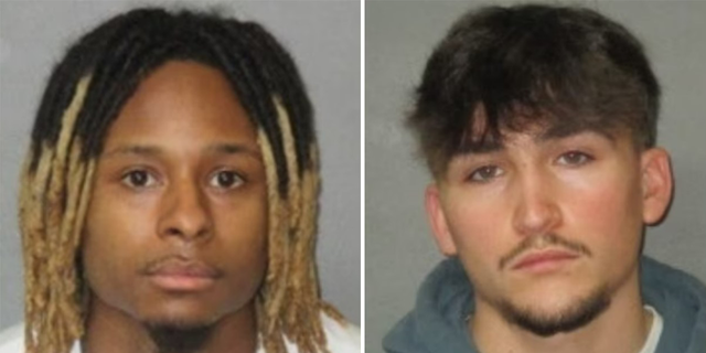 From left to right, Everett Lee, 28, and Casen Carver, 18, were charged with principle to third-degree rape.