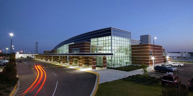 An exterior view of the Montgomery Regional Airport (MGM) in Montgomery, Ala.