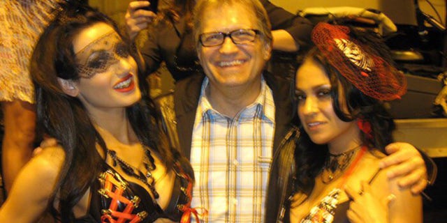 Amie Harwick, left, with Drew Carey and Marcy Mendoza during happier times.