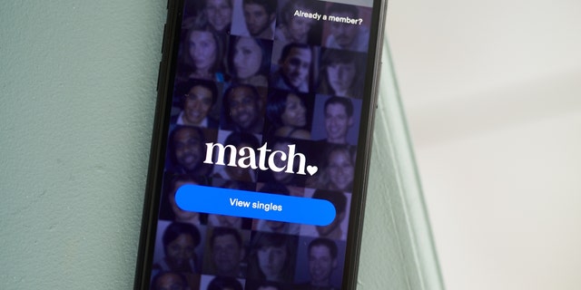 The Match Group Inc. application on a smartphone arranged in Saint Thomas, Virgin Islands, United States, on Friday, Jan. 29, 2021. 