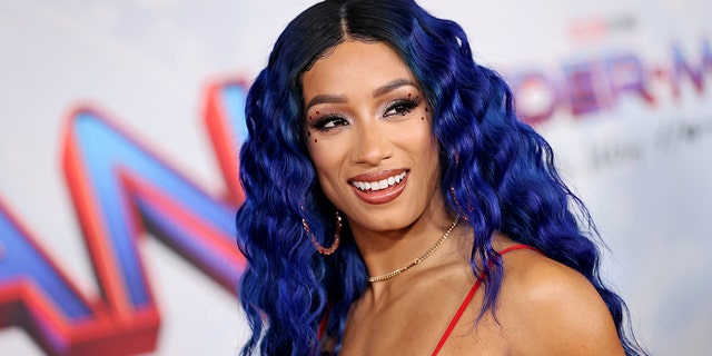 Sasha Banks attends Sony Pictures' "Spider-Man: No Way Home" Los Angeles premiere on December 13, 2021 in Los Angeles.