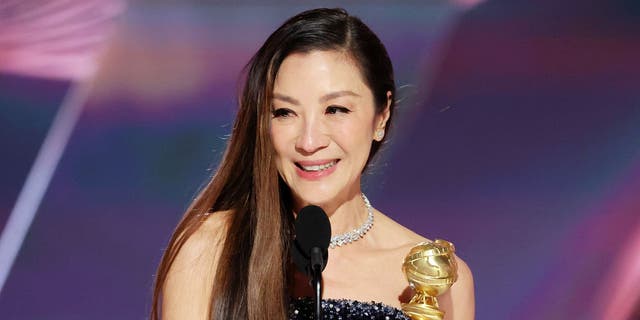 Michelle Yeoh won Golden Globe for best actress in "Everything Everywhere All at Once."