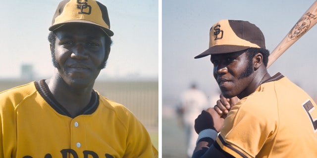 Nate Colbert #17 of the San Diego Padres looks on during a Major League Baseball spring training circa 1969. Colbert played for the Padres from 1969 to 1974.