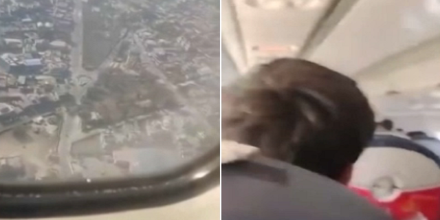 A video shows the scenes inside a Yeti Airlines flight before it crashed in Nepal on Sunday, killing all 72 onboard.