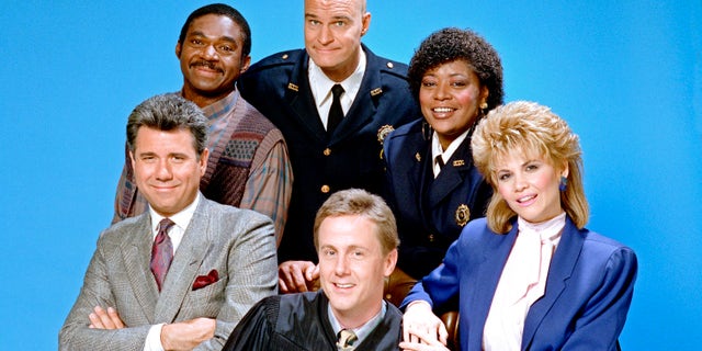 "Night Court" season four starred Richard Moll, Marsha Warfield, Markie Post, Harry Anderson, John Larroquette, and Charles Robinson
