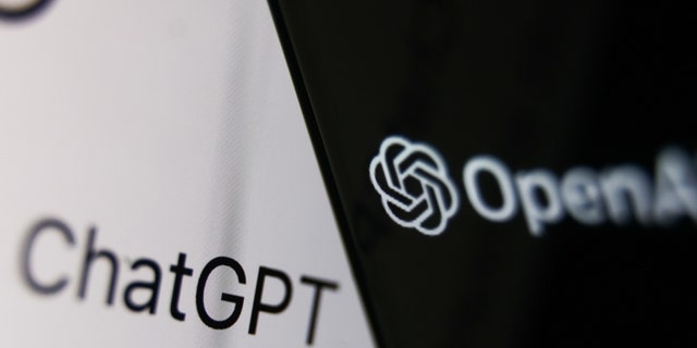 OpenAI logo displayed on a phone screen and ChatGPT website displayed on a laptop screen are seen in this illustration photo taken in Krakow, Poland, on Dec. 5, 2022.