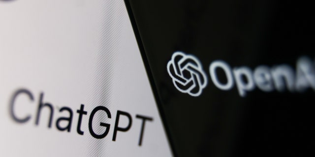 OpenAI logo displayed on a phone screen and ChatGPT website displayed on a laptop screen are seen in this illustration photo taken in Krakow, Poland, on Dec. 5, 2022.