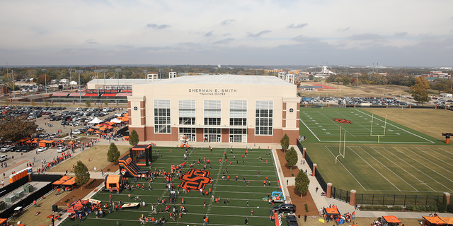 Sherman E. Smith training center on the campus of the Oklahoma State Cowboys. (Photo by David Stacy/Icon Sportswire via Getty Images)