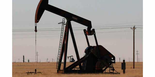 A pumpjack as seen on March 30, 2022, in Tatum, New Mexico. House GOP members are seeking to restrict presidential use of the nation’s emergency oil stockpile.