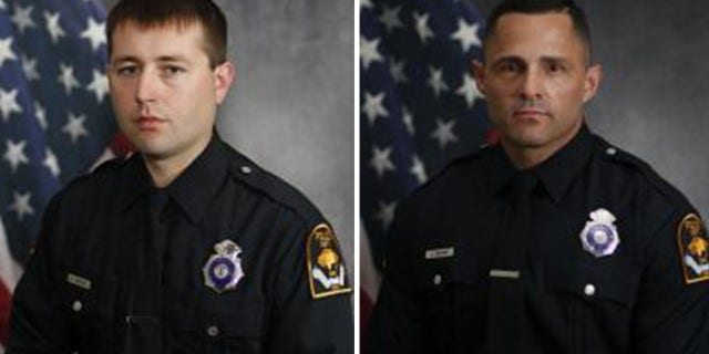 L-R: Omaha officers Nicholas Lanning and Joshua Moore.