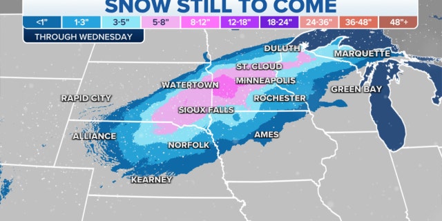 Snow still to come for the Midwest, Plains