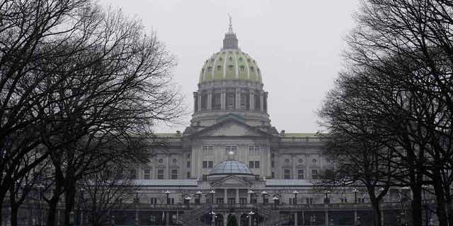 The Pennsylvania state Capitol is seen on Dec. 14, 2020, in Harrisburg, Pa.
