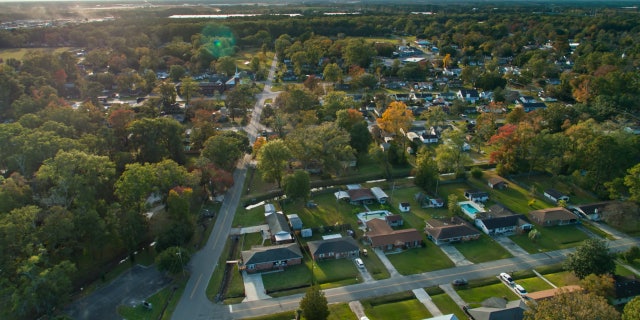 A residential area in Port Wentworth, Georgia, a town of approximately 11,000 people in the Savannah metropolitan area.