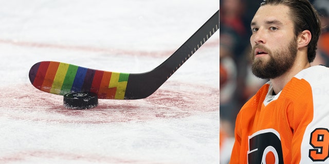 Ivan Provorov boycotted the Pride night festivities.