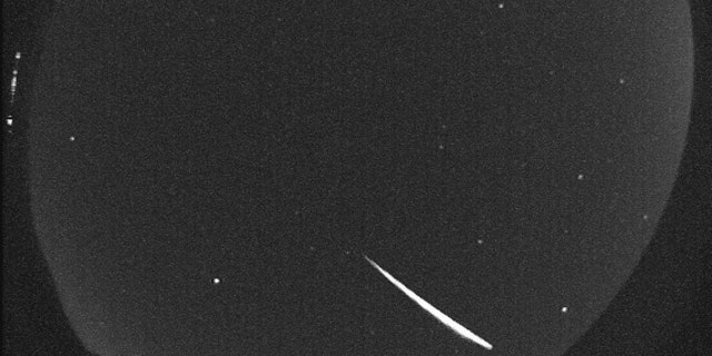 NASA’s All Sky cameras captured this image of a Quadrantid meteor overnight, the meteor was moving at 93,000 miles per hour. This one-inch diameter member of the Quadrantid meteor shower leaves a brilliant streak in the north Georgia skies before burning up 44 miles above Earth’s surface.