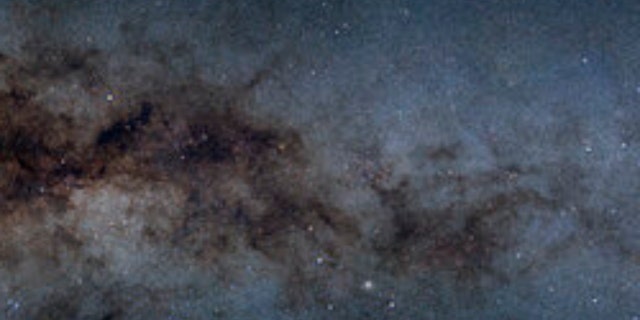 The righthand side of the image made available by the National Science Foundation's NOIRLab in January 2023 shows the galactic plane of the Milky Way galaxy.