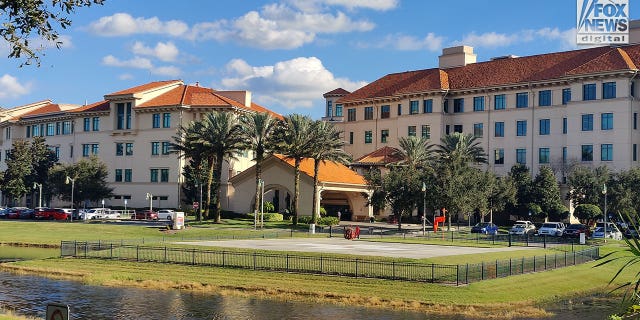 General view Advent Celebration hospital in Celebration, Florida on January 9, 2023. According to reports former Brazilian President Bolsonaro is being treated there for abdominal pains.