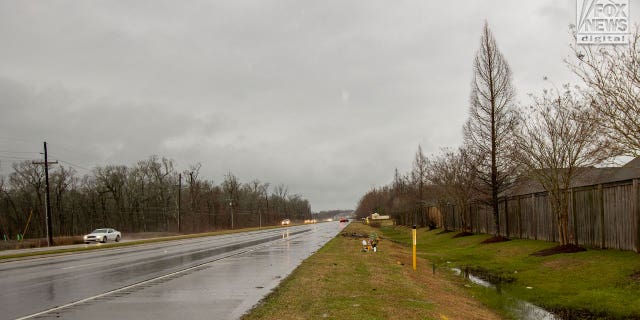 General view of the 8800 block on Burbank Drive in Baton Rouge, Louisiana on Tuesday, Jan. 24, 2023. Madison Brooks was fatally struck in this approximate location on Jan. 15, 2023.