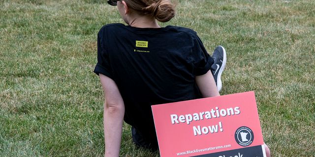 March and rally for reparations, child protection, and advancement of people's rights, June 17, 2021 in St. Paul, Minn.