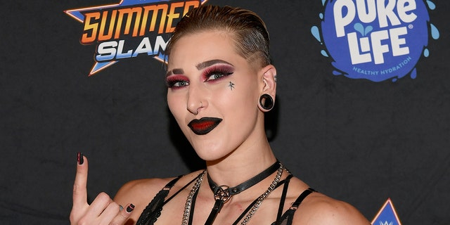 Professional wrestler Rhea Ripley attends the WWE SummerSlam After Party at Delano Las Vegas at Mandalay Bay Resort and Casino on August 21, 2021 in Las Vegas, Nevada.