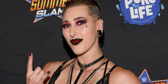 Professional wrestler Rhea Ripley attends the WWE SummerSlam After Party at Delano Las Vegas at Mandalay Bay Resort and Casino on August 21, 2021 in Las Vegas, Nevada.