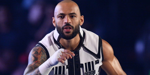 Ricochet during Money in the Bank at Dickies Arena on July 18, 2021, in Fort Worth, Texas.