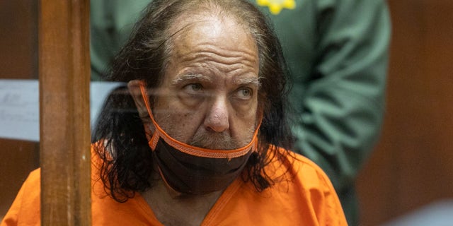 Ron Jeremy appeared for arraignment on rape and sexual assault charges in 2020.