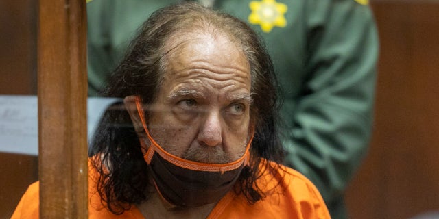 Ron Jeremy appeared for arraignment on rape and sexual assault charges in 2020.