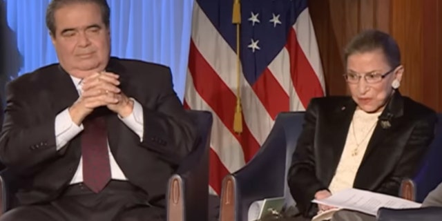 Ruth Bader Ginsberg and Antonin Scalia