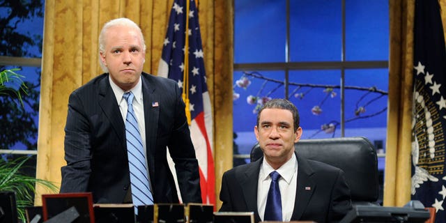 "SNL" satirized President Obama, played by Fred Armisen, more in less hyper-partisan times than President Biden, who was mocked almost as often as vice president when played by Jason Sudeikis. 