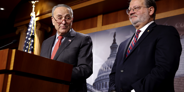 Sen. Hawley's letter was sent to Senate Homeland Security Chairman Gary Peters, D-Mich. pictured on the right, detailing whistleblower allegations against 