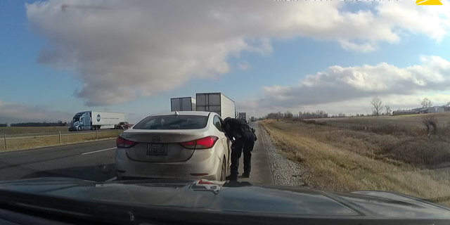 Kohberger was driving a white Hyundai Elantra when he was pulled over in Indiana on Dec. 15.