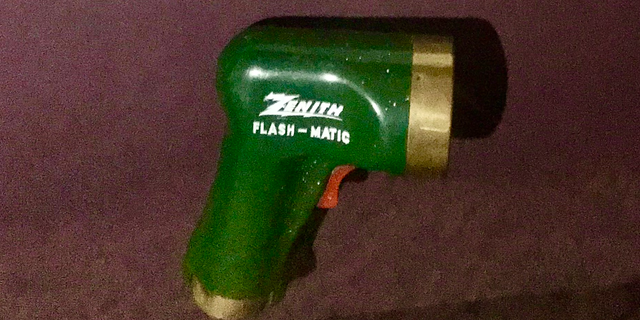 The Zenith Flash-Matic, the first wireless television remote control, was introduced in 1955 and designed to look like a space-age ray gun.