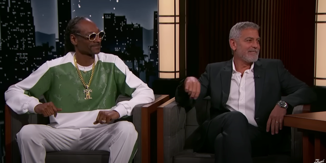 Snoop Dogg and George Clooney were guests of "Jimmy Kimmel live."