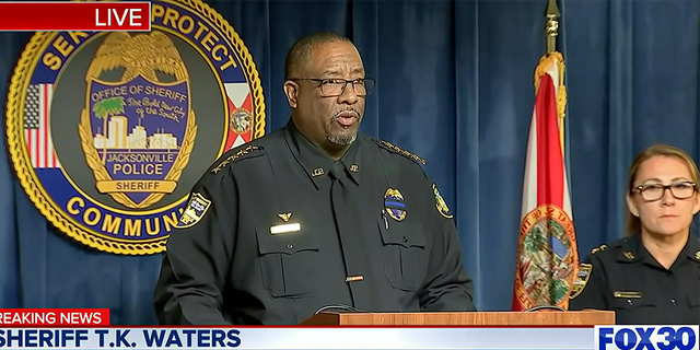 Jacksonville Sheriff T.K. Waters said officers fatally shot a suspect who fired first at the officers on Friday night, Jan. 20, 2023.