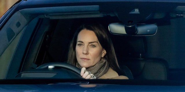 Catherine, Princess Of Wales, seen here for the first time since the release of "Spare" as she returns to Windsor Castle.