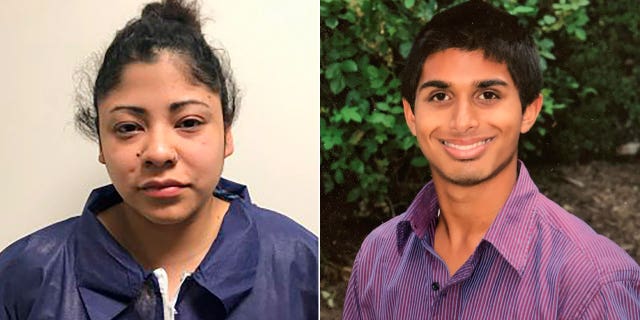 Sophia Negroponte, left, was convicted of second degree murder in the stabbing of former high school classmate, Yousuf Rasmussen, right, in February 2020. On Friday, Negroponte was sentenced to 35 years in prison for the killing.