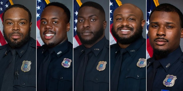 Fired Officers Demetrius Haley, Tadarrius Bean, Emmitt Martin III, Desmond Mills and Justin Smith