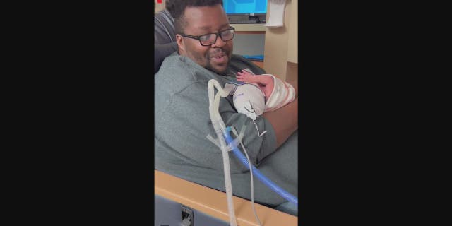 Daniel Johnson, a father and resident of Texas, sang a "worship song" to his premature son Remington Hayze Johnson. The moment has gone viral on TikTok.