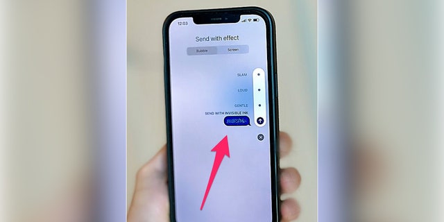 يتيح Invisible Ink لمستخدمي iPhone إرسال رسالة iMessage مع كتابة النص على الشاشة.