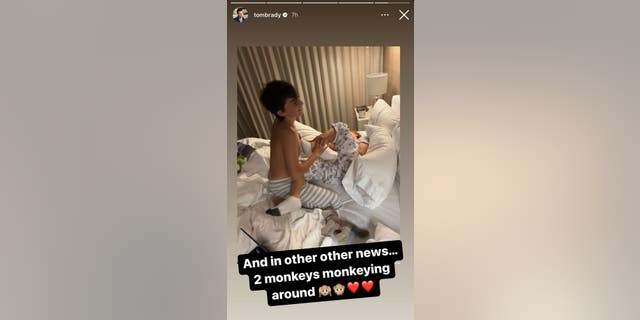 Tom Brady has shared videos and photos of him spending time with his children during his divorce from Gisele Bundchen.