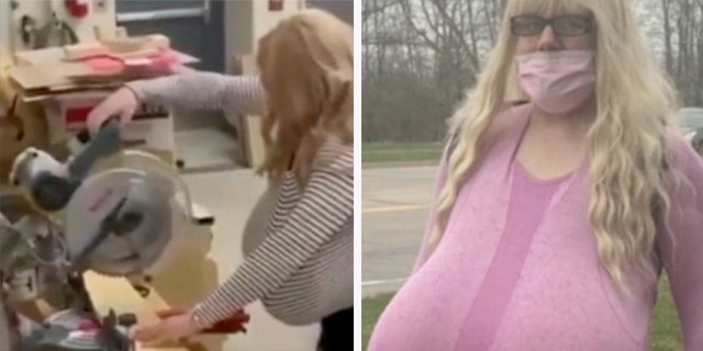 A shop teacher in Ontario has made international headlines for wearing prosthetic breasts to school. 