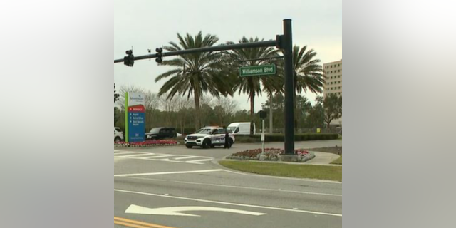 The incident happened on Saturday at AdventHealth Daytona Beach, Florida, according to police, who said officers saw that the woman shot her husband and stayed in the room, according to FOX 35.