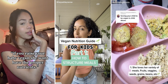 Many moms on TikTok are promoting a vegan diet for their infants and toddlers. 