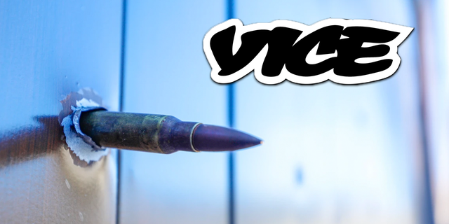 VICE News bullet staged